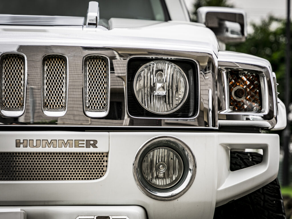 ハマーH3ヘッドライト写真